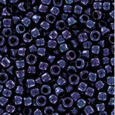 Toho seed beads 8/0 round Metallic Amethyst Gun Metal - TR-08-90